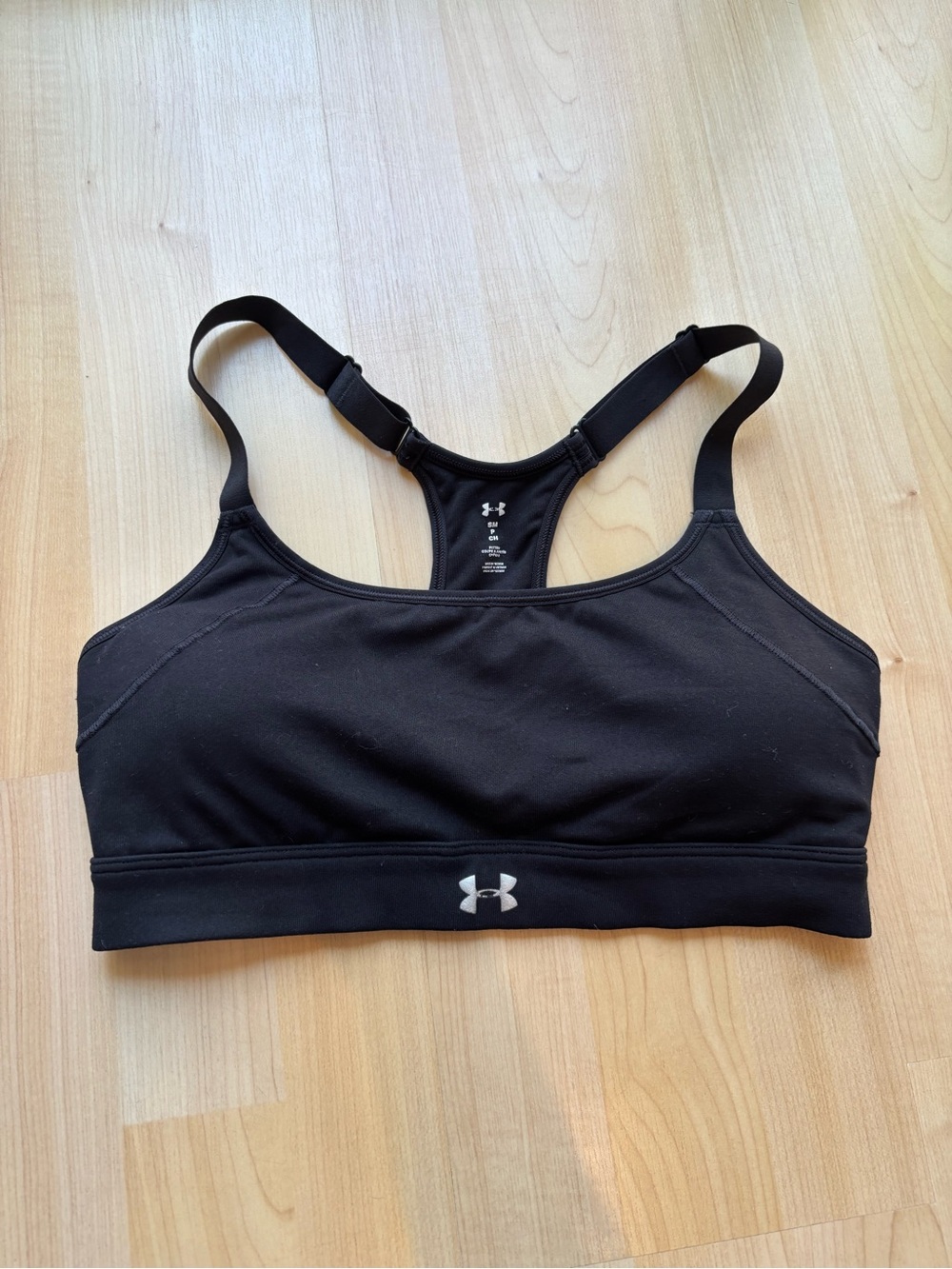 Under Armour Black Women's Adjustable Racerback Sports Bra